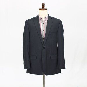 IZOD 44L Gray Solid 2-Button Sport Coat Blazer Jacket P444